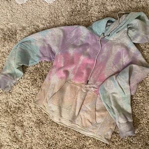 SOLD | Upcycled Champion tie dye hoodie
